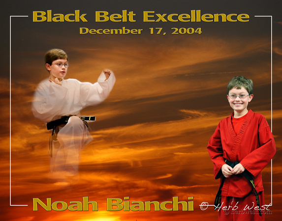 Noah and his Black Belt achievement